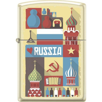 Zippo 216 Russian Postcard — зажигалка с русской открыткой